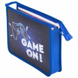 Папка для тетрадей ПИФАГОР А5, 1 отделение, пластик, на молнии, "Game On", 271496