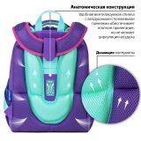 Ранец BRAUBERG PREMIUM, 2 отделения, с брелком, "Shining stars", 38х29х16 см, 271353