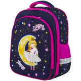 Ранец BRAUBERG KIDS STANDARD, 2 отделения, "Moon girl", 36х28х14 см, 271387