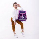 Ранец ЮНЛАНДИЯ WISE, 1 отделение, 3 кармана, устойчивое дно, "Little friends", 37x29х15 см, 271397