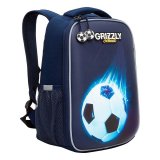 Ранец GRIZZLY анатомическая спинка, облегченный, для мальчиков, FOOTBALL, 37х26х16 см, RAw-397-3/1