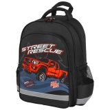 Рюкзак ПИФАГОР SCHOOL, 1 отделение, 3 кармана, "Powerful jeep", 38x28х14 см, 271410