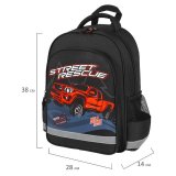 Рюкзак ПИФАГОР SCHOOL, 1 отделение, 3 кармана, "Powerful jeep", 38x28х14 см, 271410