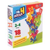 Настольная игра "НА 4 НОГАХ", 18 стульев, 4 цвета, ЛАС ИГРАС KIDS, 7722463