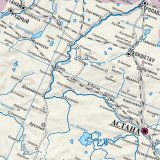Политическая карта России, Европы и Азии 182х120 см, 1:5М GlobusOff