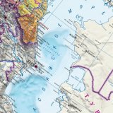Политическая карта России, Европы и Азии 182х120 см, 1:5М GlobusOff