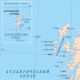 Политическая карта Великобритании и Северной Ирландии GlobusOff, 120 х 150 см