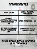 Доска стеклянная магнитно-маркерная 60х90 см на колесах, белая Globusoff