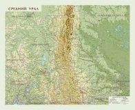 Карта Среднего Урала 120 х 150 см Globusoff
