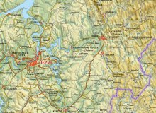 Карта Среднего Урала 120 х 150 см Globusoff