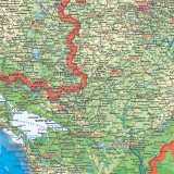 Карта России физическая 150 х 215см Росреестр, GlobusOff