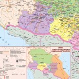 Карта Северо-Кавказского Федерального Округа 120 х 160 см, Globusoff