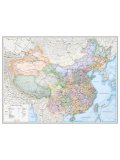 Карта железных дорог Китая 100 x 135 см, GlobusOff