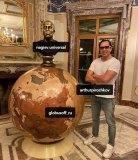 Глобус политический в стиле ретро d=130 см на пластиковой подставке, английский язык