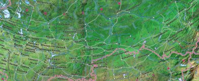 Глобус Вид Земли из Космоса d=64 см, подставка на колесиках