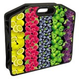 Сумка пластиковая А4 на молнии "Fruits" для девочек BRAUBERG 223803