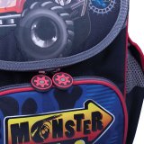 Ранец жесткокаркасный для мальчиков "Monster Wheels" BRAUBERG 224214
