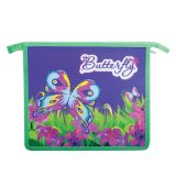 Папка для тетрадей А5 на молнии "Butterfly" BRAUBERG 224359
