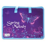 Папка-сумка A4, на молнии с ручками "Spring melody" BRAUBERG 223808