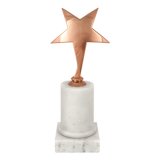 Приз "Звезда", металл, основание мрамор, цвет бронза, 550039