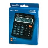 Калькулятор настольный CITIZEN SDC-812BN, 12 разрядный с двойным питанием