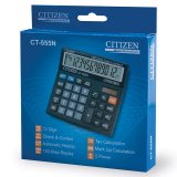 Калькулятор настольный CT-555N CITIZEN, 12 разрядный с двойным питанием