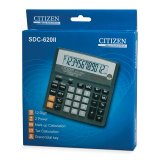 Калькулятор настольный CITIZEN SDC-620II, 12 разрядный с двойным питанием