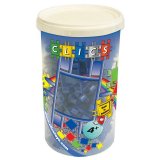 Конструктор CLICS в пластиковом тубусе (65 черных деталей + 1 ось)