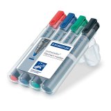 Набор маркеров "Lumocolor" STAEDTLER для флипчарта, 4шт, круглый наконечник 2мм, 150692