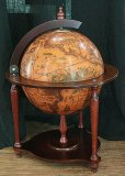 Глобус бар настольный d=33см, 42*42*57см