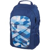 Рюкзак "be.bag FELLOW Blue Checked" 45*34*20см, 2 отделения, 3 кармана, эргоном спинка 214692