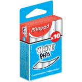 Набор белого мела "WHITEPEPS" круглый, формула "без грязи", белый, 10шт