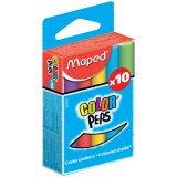 Набор цветного мела "COLORPEPS" круглый, формула "без грязи", 10цв.