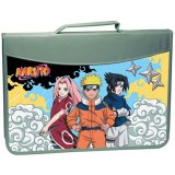 Папка для труда 1 отделение, А4, "Naruto", на молнии, с ручкой