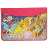 Папка для труда 1 отделение, А4, "Winx", на молнии, голография