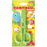 Ножницы детские 13,5 см "Динозаврики", в футляре, европодвес
