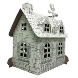 Конструктор-раскраска из картона "Дом Сказка"
