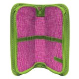 Пенал BRAUBERG 1 отделение, для начальной школы, для девочек, Розовые цветы, 19*9 см, 103709