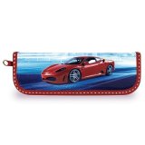 Пенал BRAUBERG 1 отделение, для начальной школы, для мальчиков, Красное авто 19*7 см, 103721
