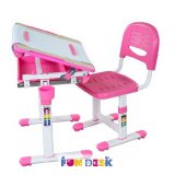 Растущая парта со стулом для рисования Bambino Pink Fundesk