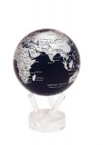 Глобус MOVA Земли серебро на чёрном d=22см
