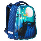 Ранец с анатомической спинкой "Сat night story" Expert 37*29*18см, 2 отделения